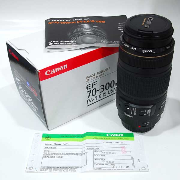 لنز کانن EF 70-300mm f/4-5.6 IS USM