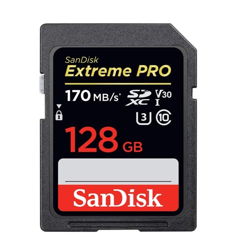 کارت حافظه سندیسک مدل SanDisk 128GB Extreme Pro 170MB/s SDXC UHS-I U3