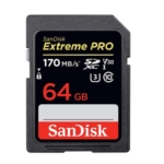 کارت حافظه سندیسک مدل SanDisk 64GB Extreme Pro 170MB/s SDXC UHS-I U3