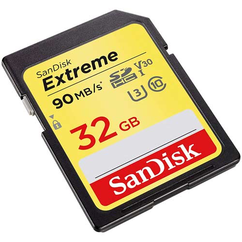 کارت حافظه سندیسک مدل SanDisk 32GB Extreme SDHC UHS-I U3
