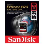 کارت حافظه سندیسک مدل SanDisk 64GB Extreme SDXC UHS-I U3