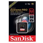 کارت حافظه سندیسک مدل SanDisk 64GB Extreme SDXC UHS-I U3