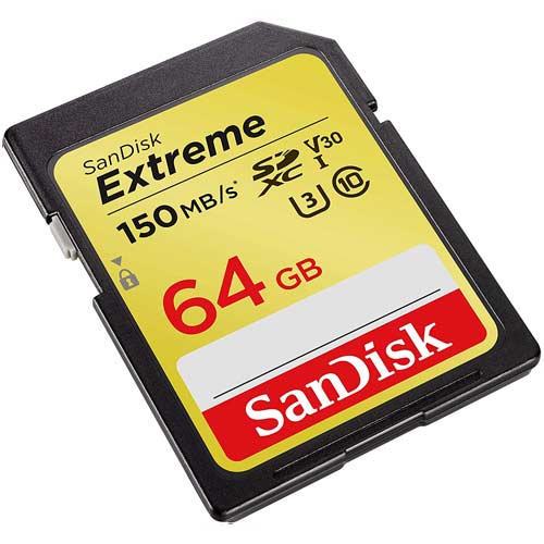 کارت حافظه سندیسک مدل SanDisk 64GB Extreme SDXC UHS-I U3