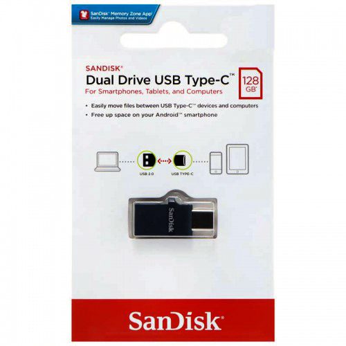 فلش مموری 128GB سندیسک SanDisk Dual Drive OTG Type-C USB2.0
