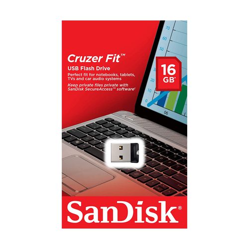 فلش مموری 16GB سندیسک SanDisk Fit CZ33 USB 2.0