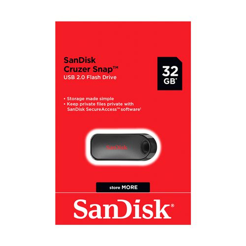 فلش مموری 32GB سندیسک SanDisk CRUZER Snap USB 2.0