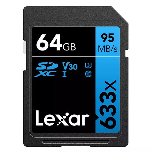 کارت حافظه لکسار مدل Lexar 64GB Professional SDHC UHS-I U1 95MB/s