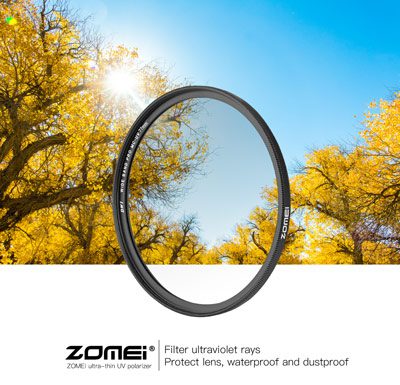 فیلتر لنز یووی زومی Zomei Slim MC UV 62mm Filter