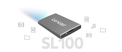 هارد اکسترنال 512 گیگابایت لکسار Lexar SL100 SSD