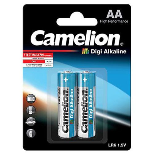 باتری قلمی و نیم قلمی کملیون مدل Camelion Digi Alkaline بسته 16 عددی