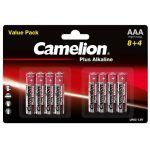 باتری قلمی و نیم قلمی کملیون مدل Camelion Plus Alkaline بسته 12 عددی