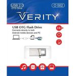 فلش مموری 16GB وریتی مدل Verity O502 OTG MicroUSB