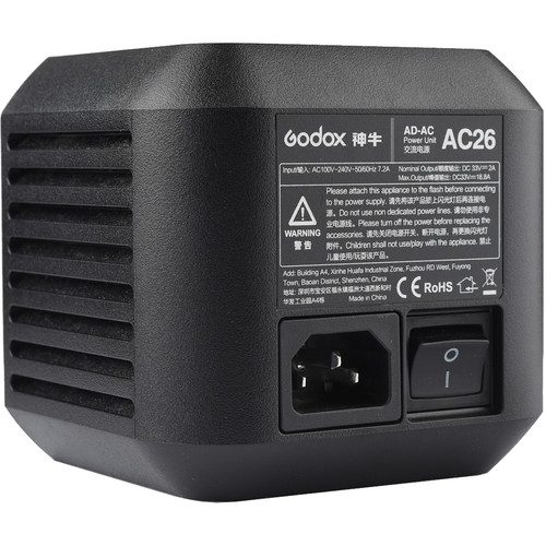 مبدل برق مستقیم AC-26 گودکس | Godox AC Adapter for AD600Pro Witstro Outdoor Flash