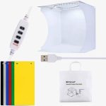 خیمه عکاسی نور دار 20×20 پلوز | Puluz Photography Tent LED 20x20cm