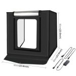 خیمه عکاسی نور دار 40×40 پلوز دیمر دار | Puluz Photography Tent LED 40x40cm