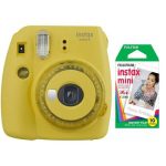 دوربین چاپ سریع اینستکس فوجی فیلم همراه فیلم دهتایی Fujifilm Instax Mini 9 Clear + Mini Film