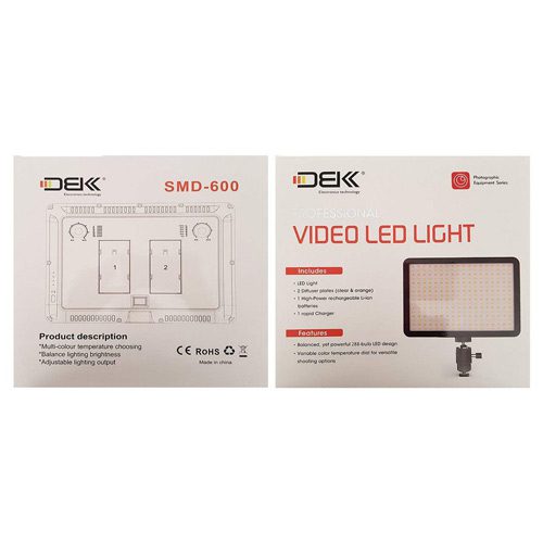 نور ثابت ال ای دی دی بی کی DBK Video Light SMD 600 LED
