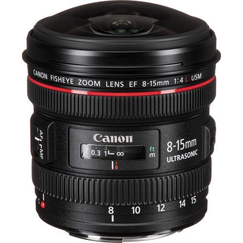 لنز فیش آی کانن مدل Canon EF 8-15mm f/4L Fisheye USM