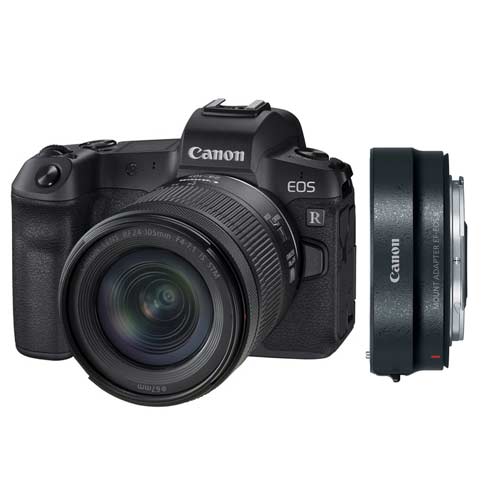 دوربین بدون آینه کانن Canon EOS R Mirrorless Kit 24-105mm + Mount Adapter EF-EOS R