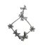 گوشواره میخی ورشو طرح پروانه و گل Butterfly Design Earrings