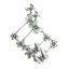 گوشواره میخی ورشو طرح پروانه و گل Butterfly Design Earrings
