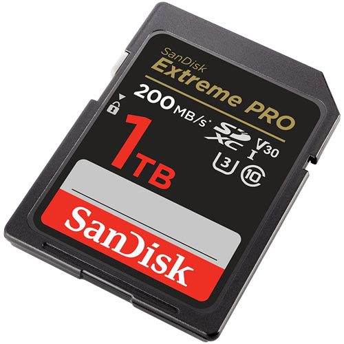 کارت حافظه سندیسک مدل SanDisk 1TB Extreme Pro 200MB/s SDXC UHS-I U3