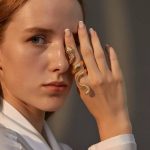 انگشتر ورشو مار طلایی-نقره ای بزرگ Warsaw Snake Design Ring Large