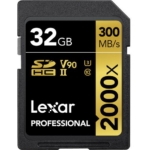 کارت حافظه لکسار مدل Lexar 32GB Professional SDHC UHS-II U3 300MB/s