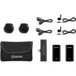 میکروفون بی سیم یقه ای بویا دو کاربر سازگار با تایپ Boya BY-XM6-S6 Type-C