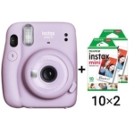دوربین عکاسی چاپ سریع اینستکس مینی 11 فوجی + فیلم 20 تایی| FUJIFILM INSTAX MINI 11 (Lilac Purple)