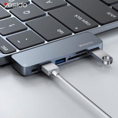 هاب 6 پورت یسیدو Yesido HB10 HUB Adapter USB-C