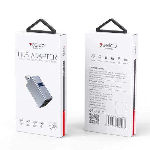 هاب 3 پورت یسیدو Yesido HB14 HUB Adapter