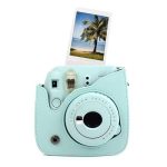 کیف چرمی دوربین فوجی فیلم مناسب FujiFilm Instax mini 9/8 Blue Bag