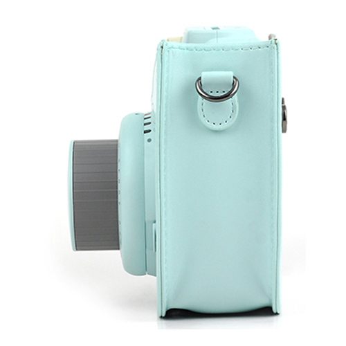 کیف چرمی دوربین فوجی فیلم مناسب FujiFilm Instax mini 9/8 Blue Bag