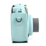 کیف چرمی دوربین فوجی فیلم مناسب FujiFilm Instax mini 9/8 Blue Bag