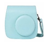 کیف چرمی دوربین فوجی فیلم مناسب FujiFilm Instax mini 9/8 Blue Bag