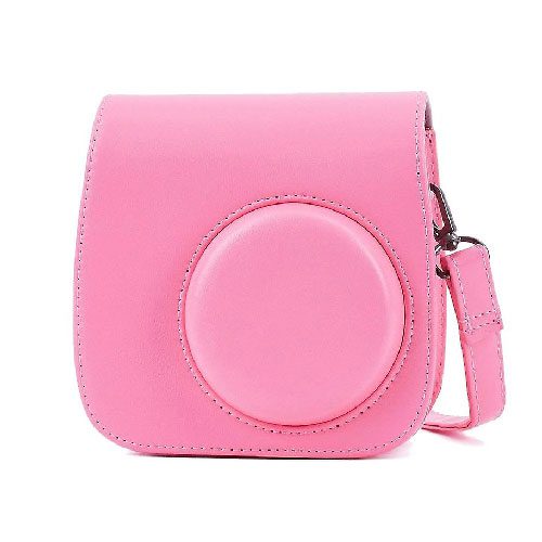 کیف چرمی دوربین فوجی فیلم مناسب FujiFilm Instax mini 9/8 Pink Bag