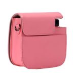 کیف چرمی دوربین فوجی فیلم مناسب FujiFilm Instax mini 9/8 Pink Bag