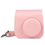 کیف چرمی دوربین فوجی فیلم مناسب FujiFilm Instax mini 9/8 Clear Pink Bag