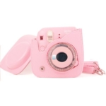 کیف چرمی دوربین فوجی فیلم مناسب FujiFilm Instax mini 9/8 Clear Pink Bag
