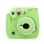 کیف چرمی دوربین فوجی فیلم مناسب FujiFilm Instax mini 9/8 Green Bag