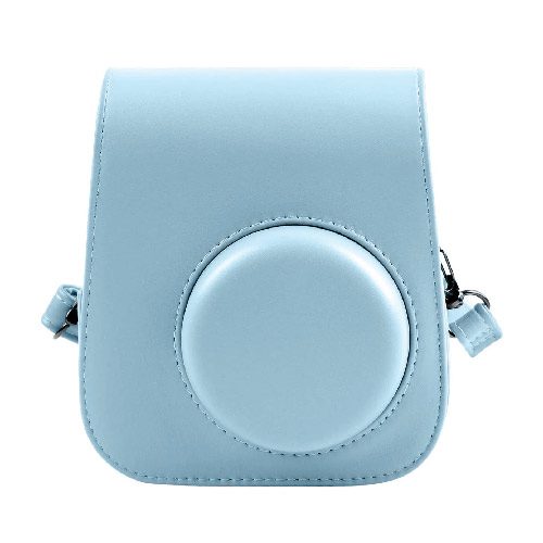 کیف چرمی دوربین فوجی فیلم مناسب FujiFilm Instax mini 11 Blue Bag