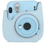 کیف چرمی دوربین فوجی فیلم مناسب FujiFilm Instax mini 11 Blue Bag