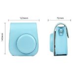 کیف چرمی دوربین فوجی فیلم مناسب FujiFilm Instax mini 11 Blue Bag