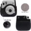کیف چرمی دوربین فوجی فیلم مناسب Instax Mini 11 Black Leather Case