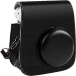 کیف چرمی دوربین فوجی فیلم مناسب Instax Mini 11 Black Leather Case