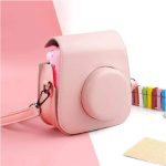 کیف چرمی دوربین فوجی فیلم مناسب FujiFilm Instax mini 11 Pink