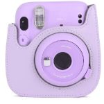 کیف چرمی دوربین فوجی فیلم مناسب FujiFilm Instax mini 11 Purple Bag