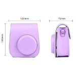 کیف چرمی دوربین فوجی فیلم مناسب FujiFilm Instax mini 11 Purple Bag