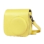 کیف چرمی دوربین فوجی فیلم مناسب FujiFilm Instax mini 9/8 Clear Yellow Bag